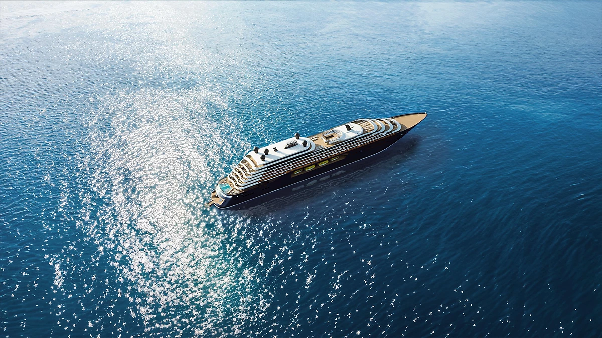 Vue aérienne du bateau, Luminara, Ritz-Carlton Yacht Collection
