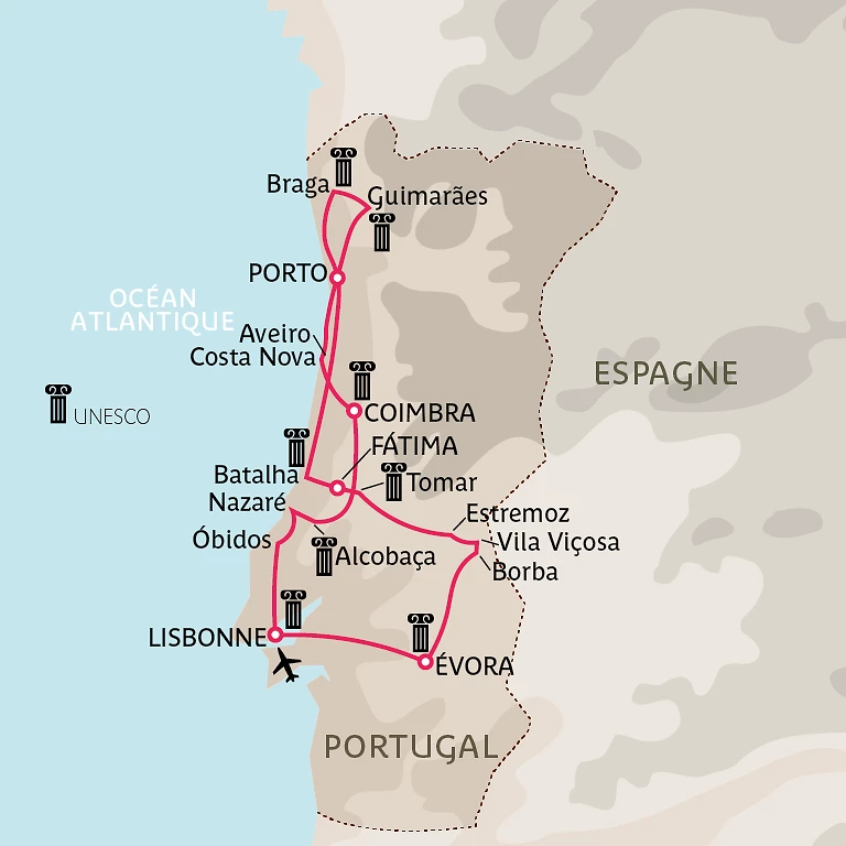 Carte Trésors du Portugal