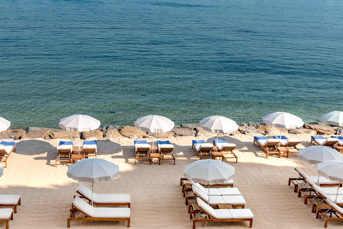 Plage de l'hôtel, Cheval Blanc St-Tropez