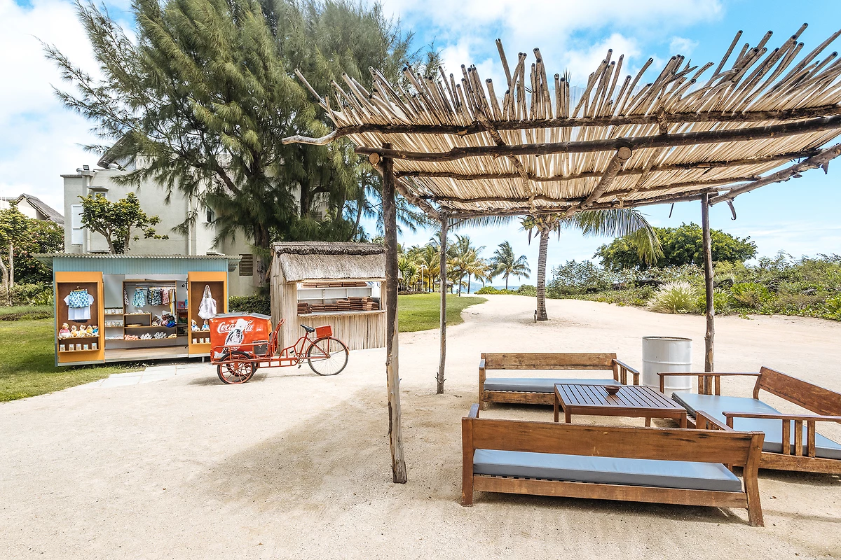 Coin détente sur la plage, Zilwa Attitude, Île Maurice