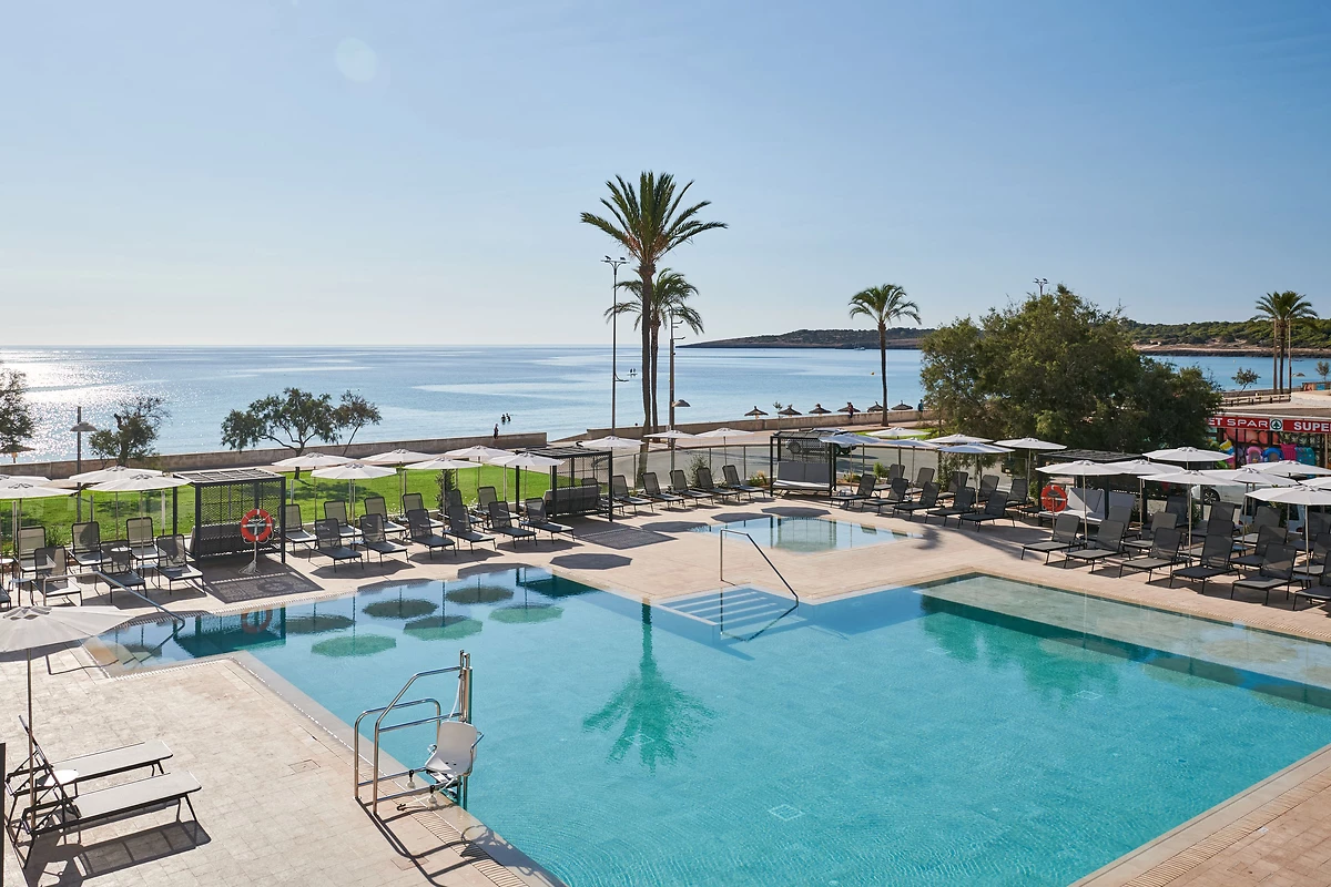Piscine de l'hôtel, Hipotels Flamenco, Majorque, Espagne