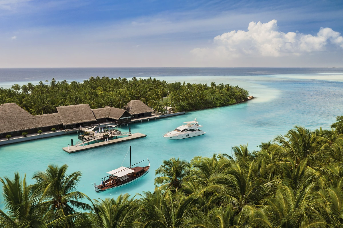 Mini marina, One&Only Reethi Rah, Atoll de Malé nord, Maldives