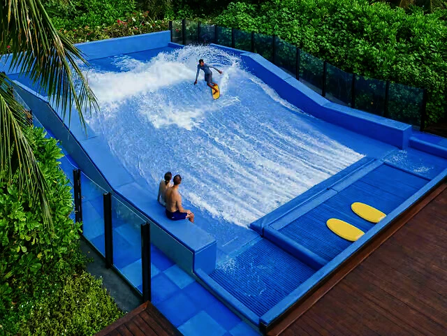 Simulateur de vagues, Cheval Blanc Seychelles, Mahé, Seychelles