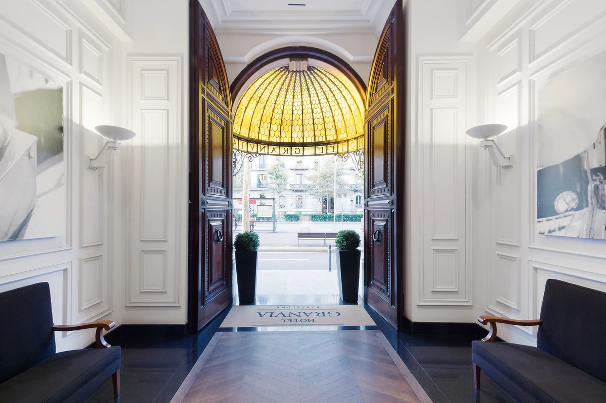 Lobby, Hôtel Granvia, Barcelone, Espagne