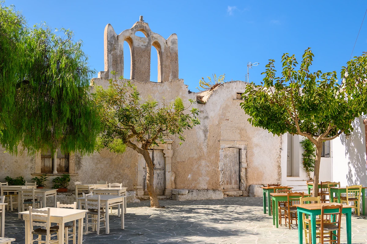 Ancienne église grecque, Chora, Folegandros, Cyclades, Grèce
