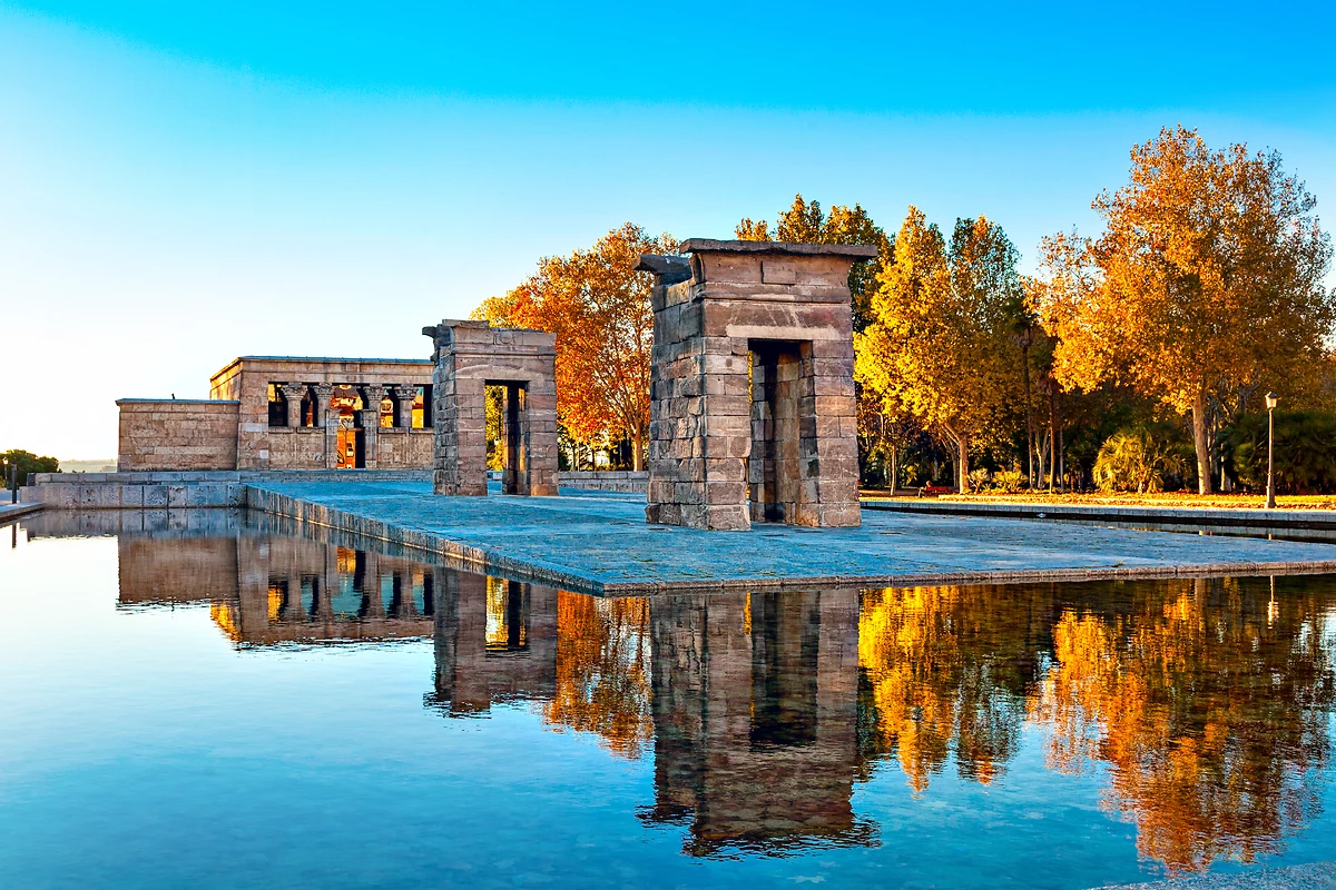 Le Temple de Debod, Mardid, Espagne