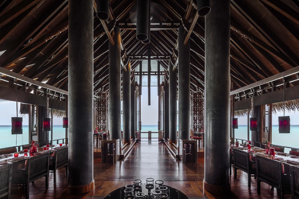 Fire Restaurant, One&Only Reethi Rah, Atoll de Malé nord, Maldives
