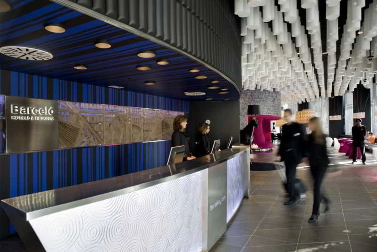 Lobby, Hôtel Barcelo Raval, Barcelone, Espagne