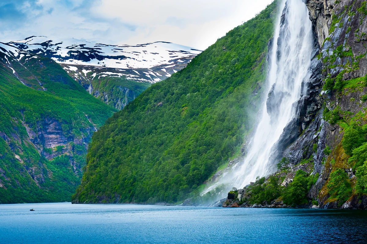 Chute Gjerdefossen, Geirangerfjord, Norvège