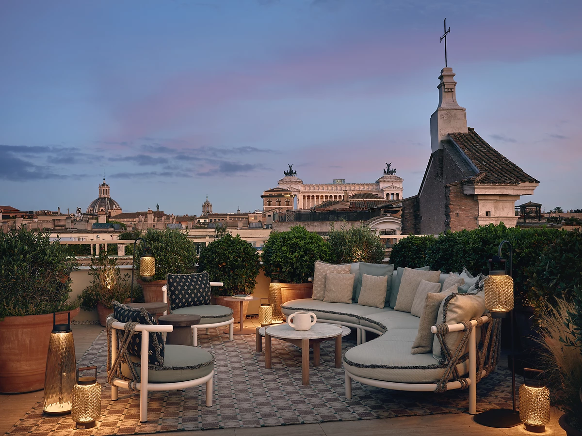 Bar en rooftop Notos, Six Senses Rome
