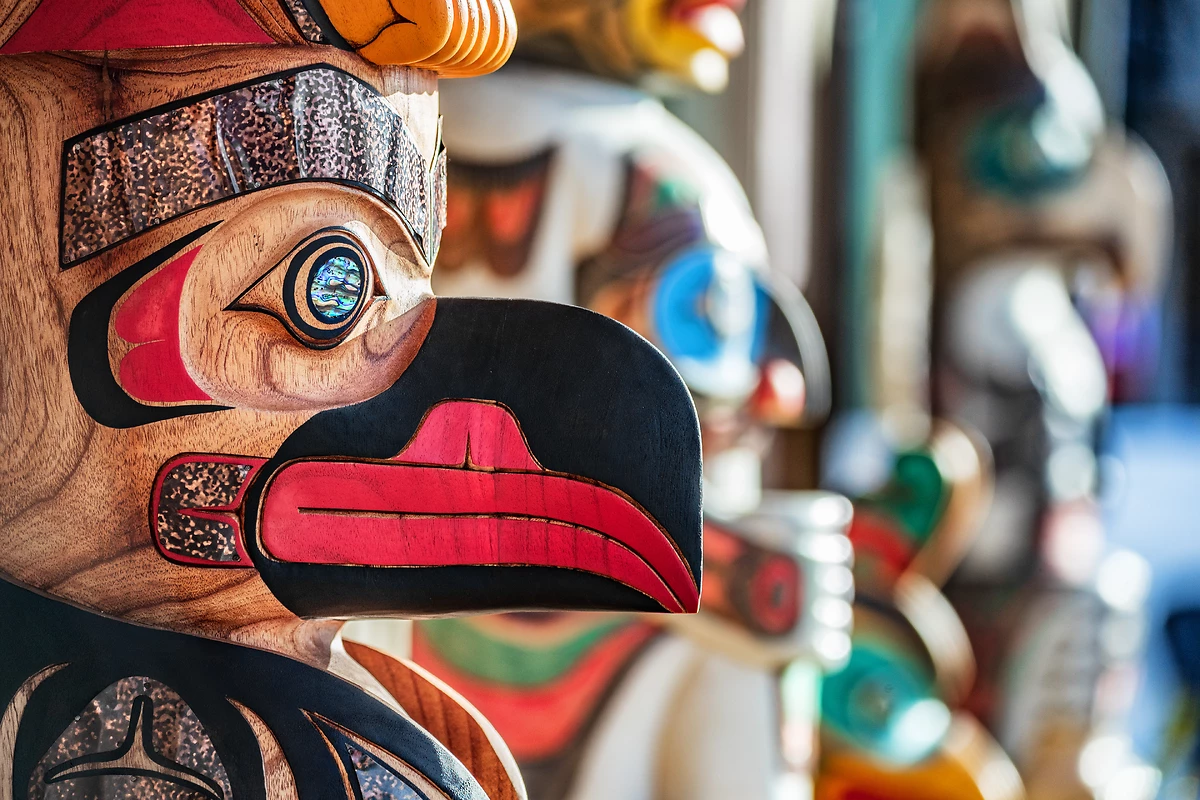 Totems, Ketchikan, Alaska, États-Unis