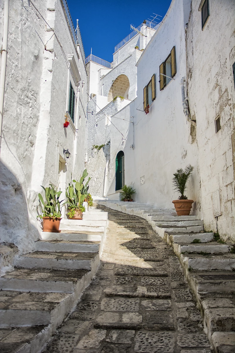 Ruelle à Ostuni, Pouilles