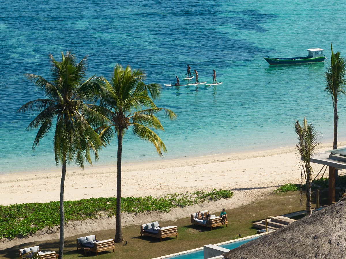 Activité de paddle, hôtel Cap Karoso