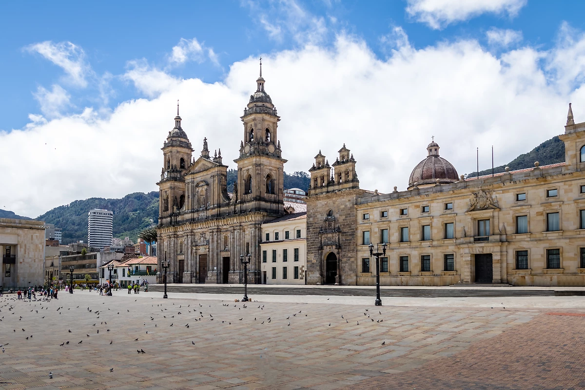 Place Bolivar et cathédrale, Bogota
