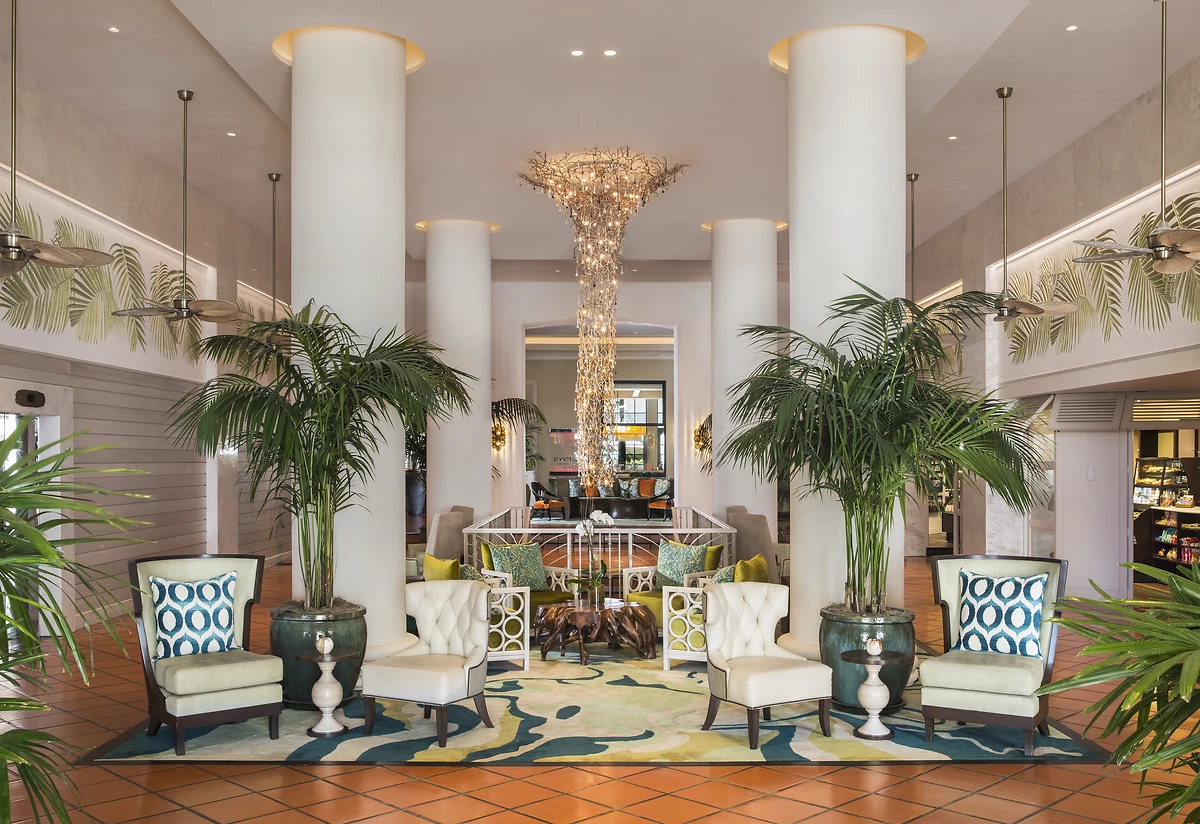 Lobby, Hotel The Palms, Miami, Floride, Etats Unis.