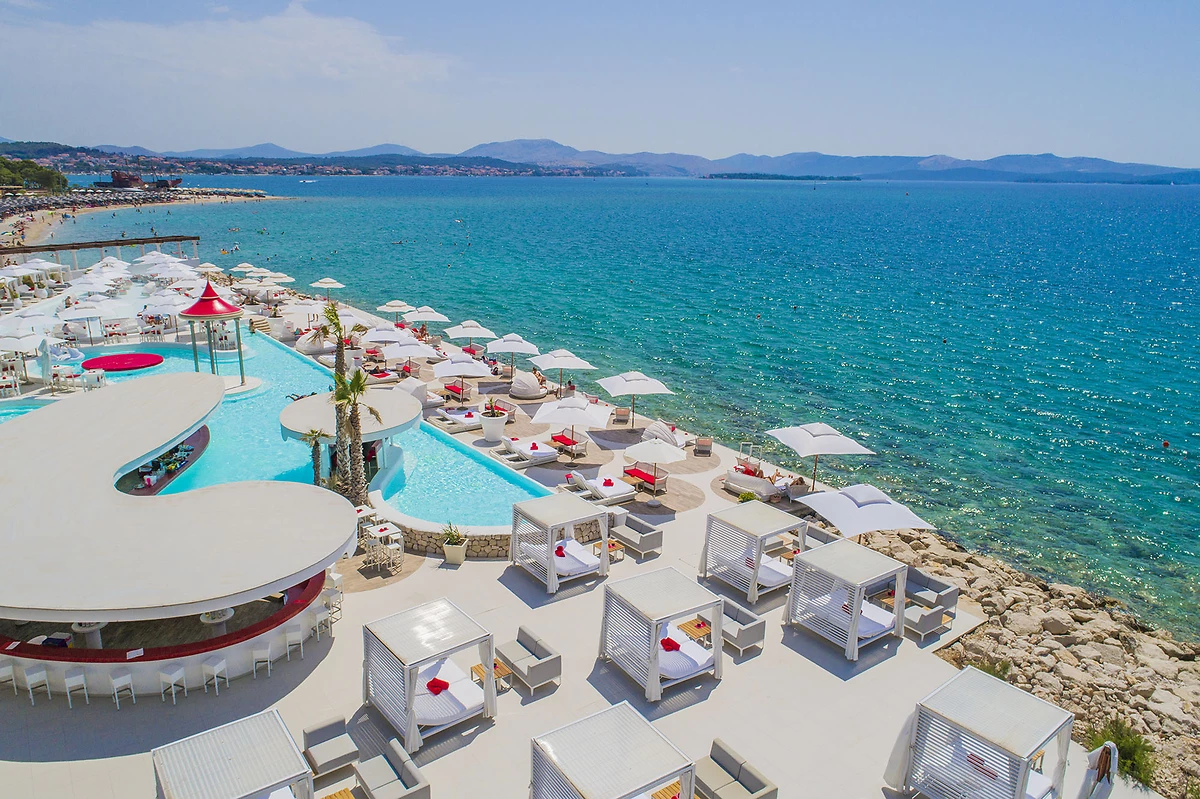 Vue aérienne, Hôtel Amadria Park Jure, Sibenik, Croatie