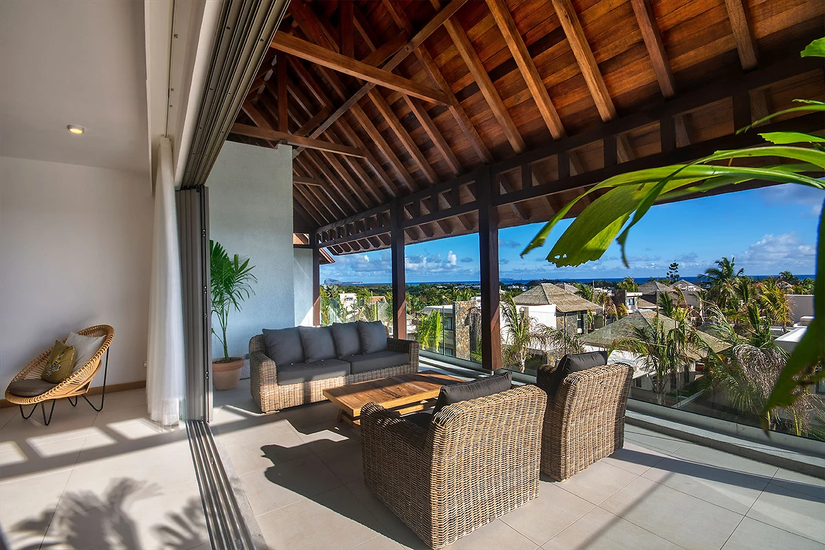 Suite Penthouse, Terrasse, Mythic Suites & Villas, Île Maurice