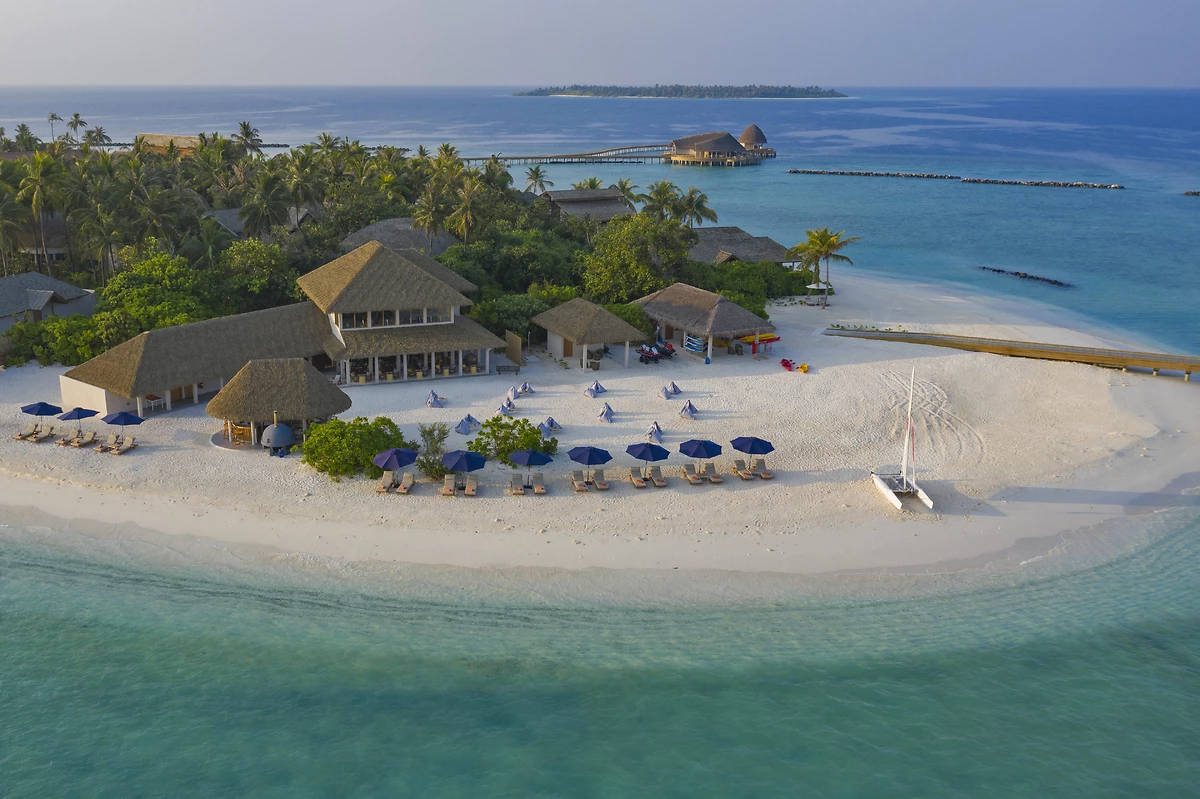 Beach club, gym and watersport center, Emerald Faarufushi, Maldives