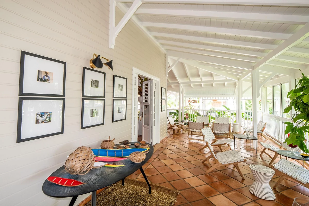 Terrasse de la réception, Hôtel Plein Soleil, Martinique