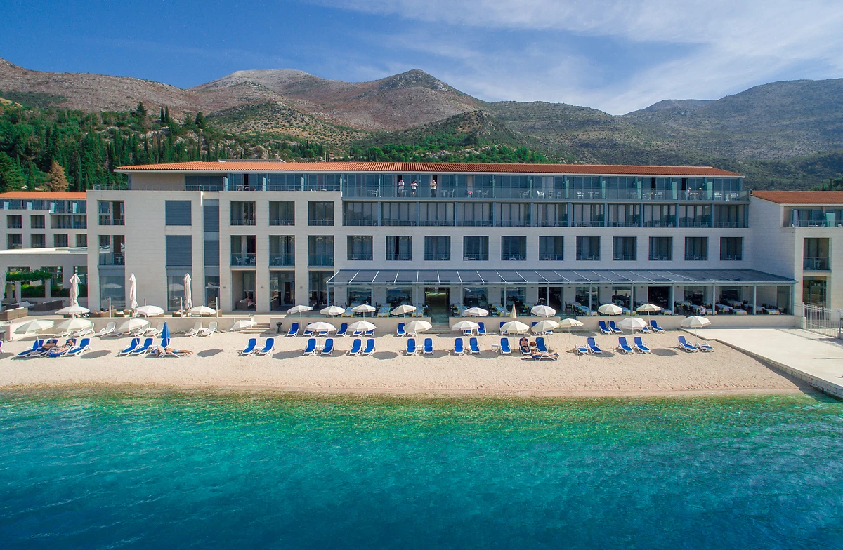 Plage, Admiral Grand Hotel, Croatie