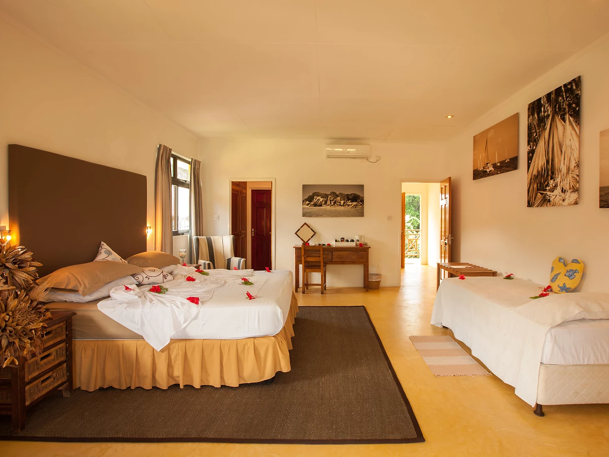 Chambre famille, Les Lauriers Eco Hôtel, Seychelles