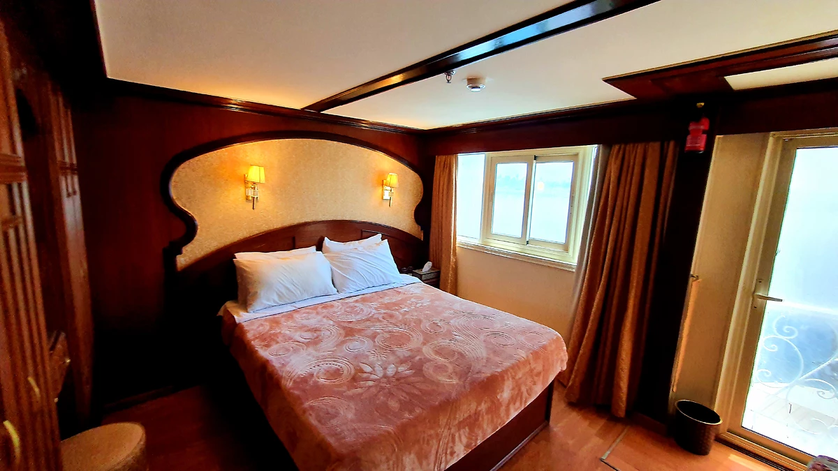 Cabine, chambre à coucher, bateau Dahabeya Sekhmet, Egypte