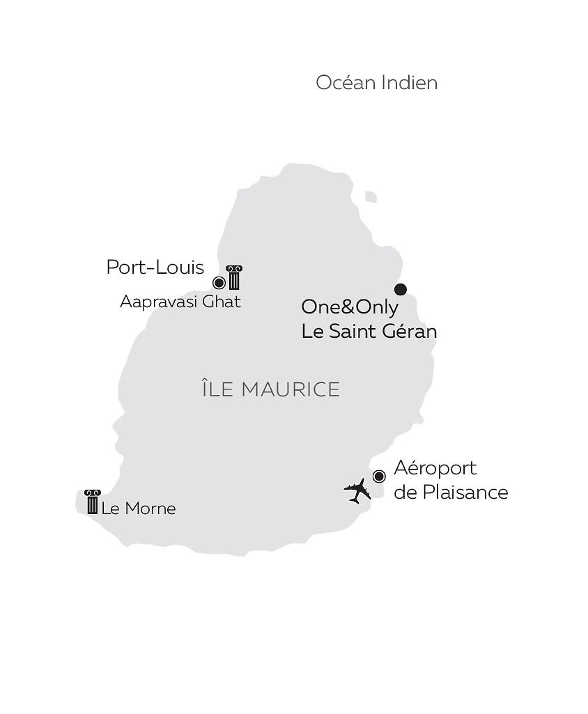 Carte One&Only Le Saint Géran