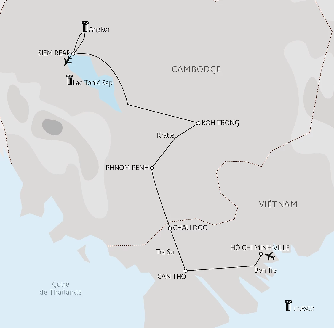 Carte Le Mékong authentique