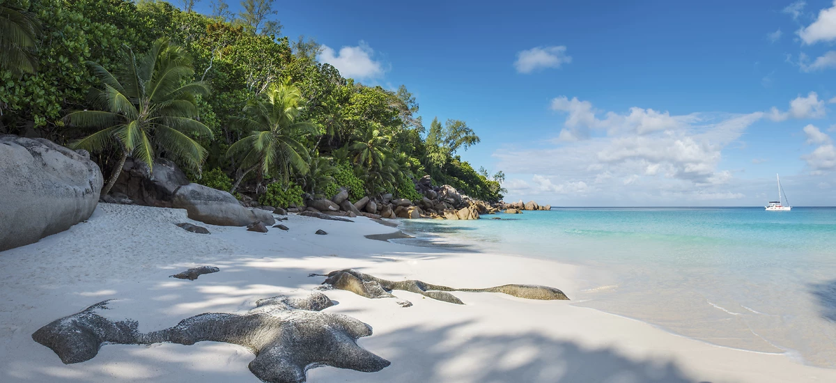 Plage de l'hôtel, Constance Lémuria Seychelles