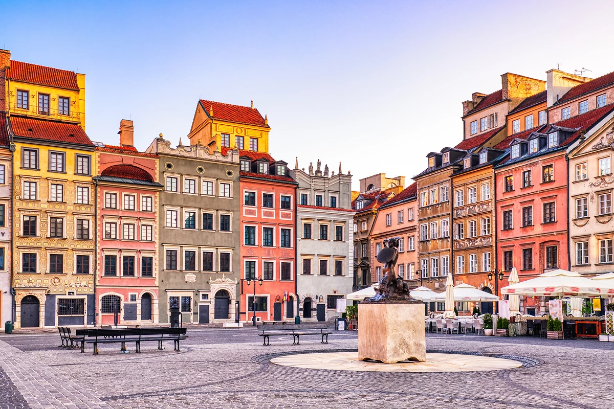 Place de la vieille ville, Varsovie, Pologne