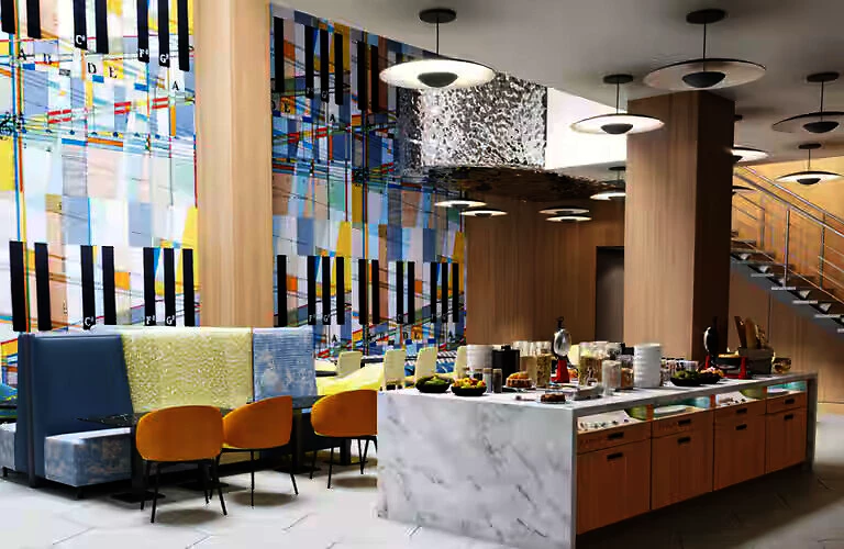 Bar, Home2 Suites by Hilton New York Times Square, États-Unis