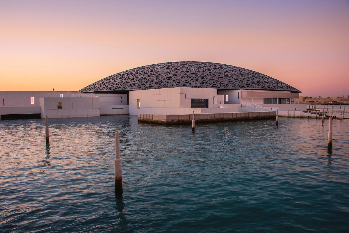 Vue extérieure, Louvre Abou Dhabi