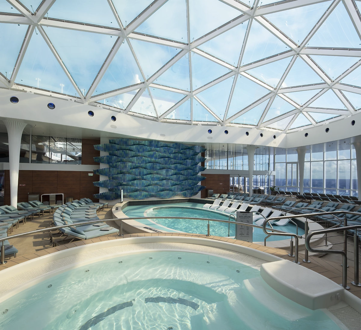 Celebrity Edge, Edge, EG, Public Venues, Public Rooms, Onboard, On board, Solarium, adults only pool