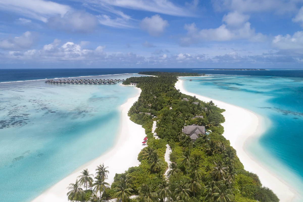 Vue aérienne de l'île, Niyama Private Islands Maldives