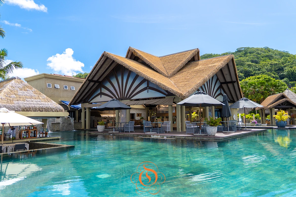 Piscine, Domaine de l'Orangeraie, Seychelles
