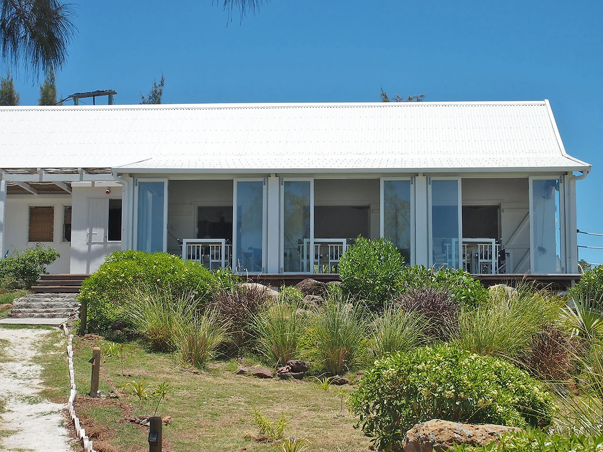 Vue extérieure des chambres, Bakwa Lodge, Rodrigues
