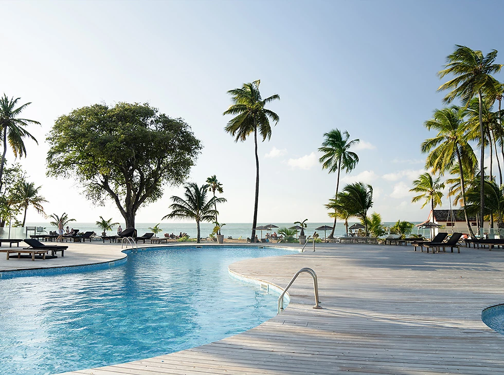 Piscine, Hôtel Langley Resort Fort Royal, Deshaies, Guadeloupe