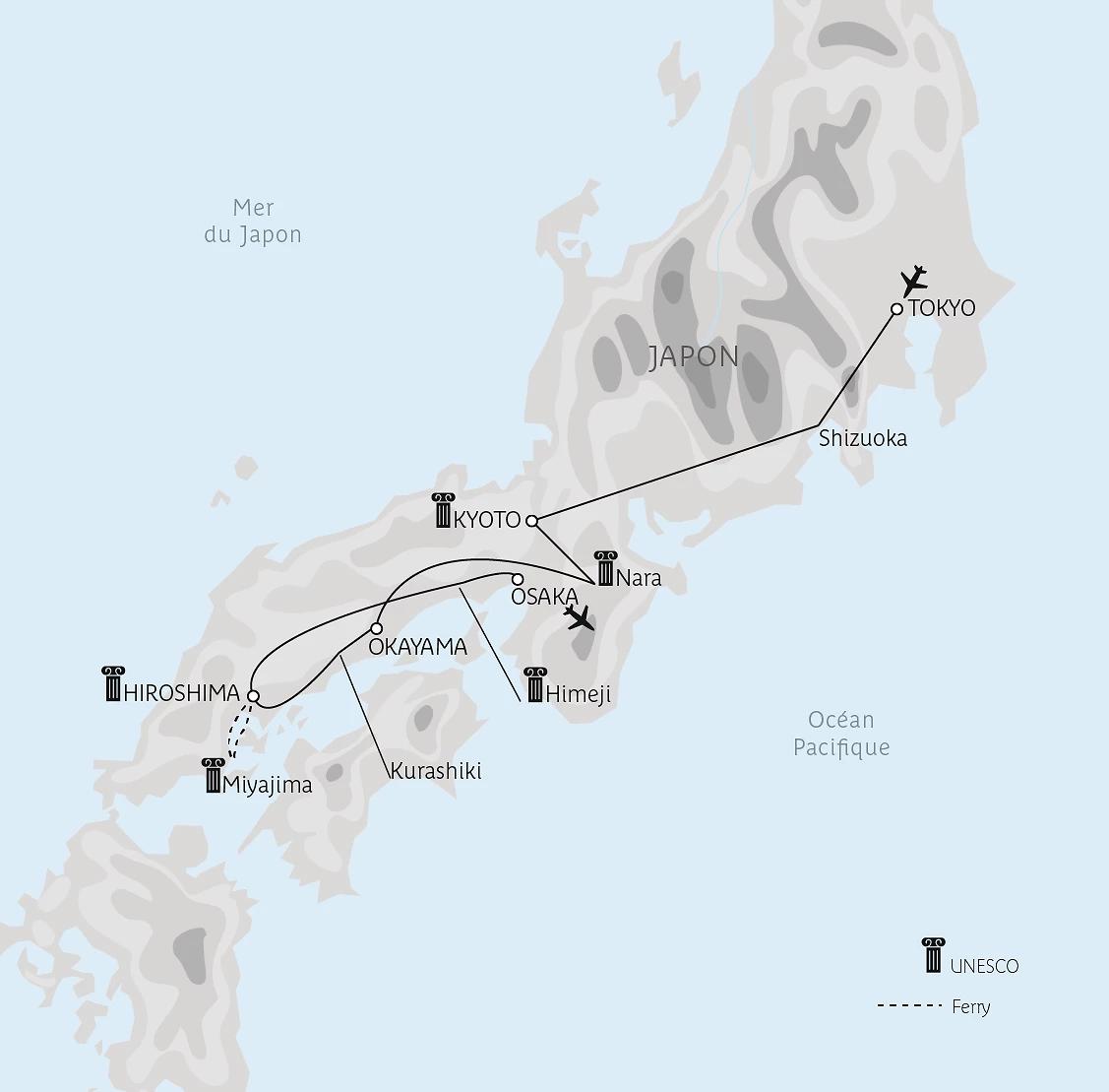 Carte Japon, exalté & paisible