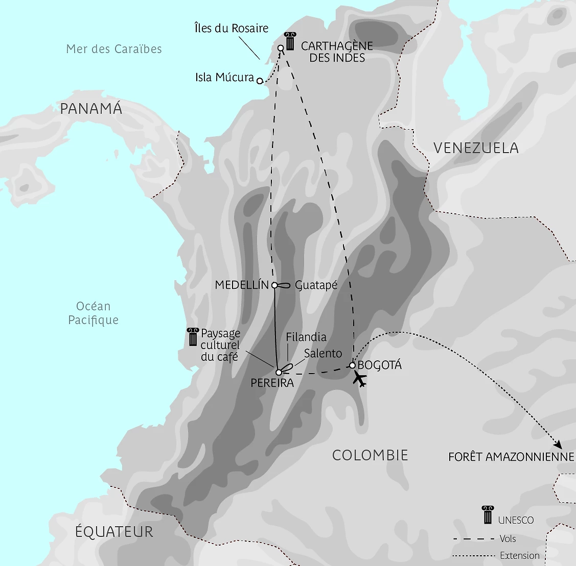 Carte Concentré colombien