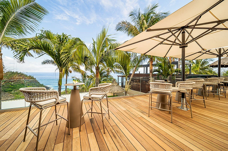 Terrasse du restaurant Kokoa, Palm Hotel & Spa, La Réunion