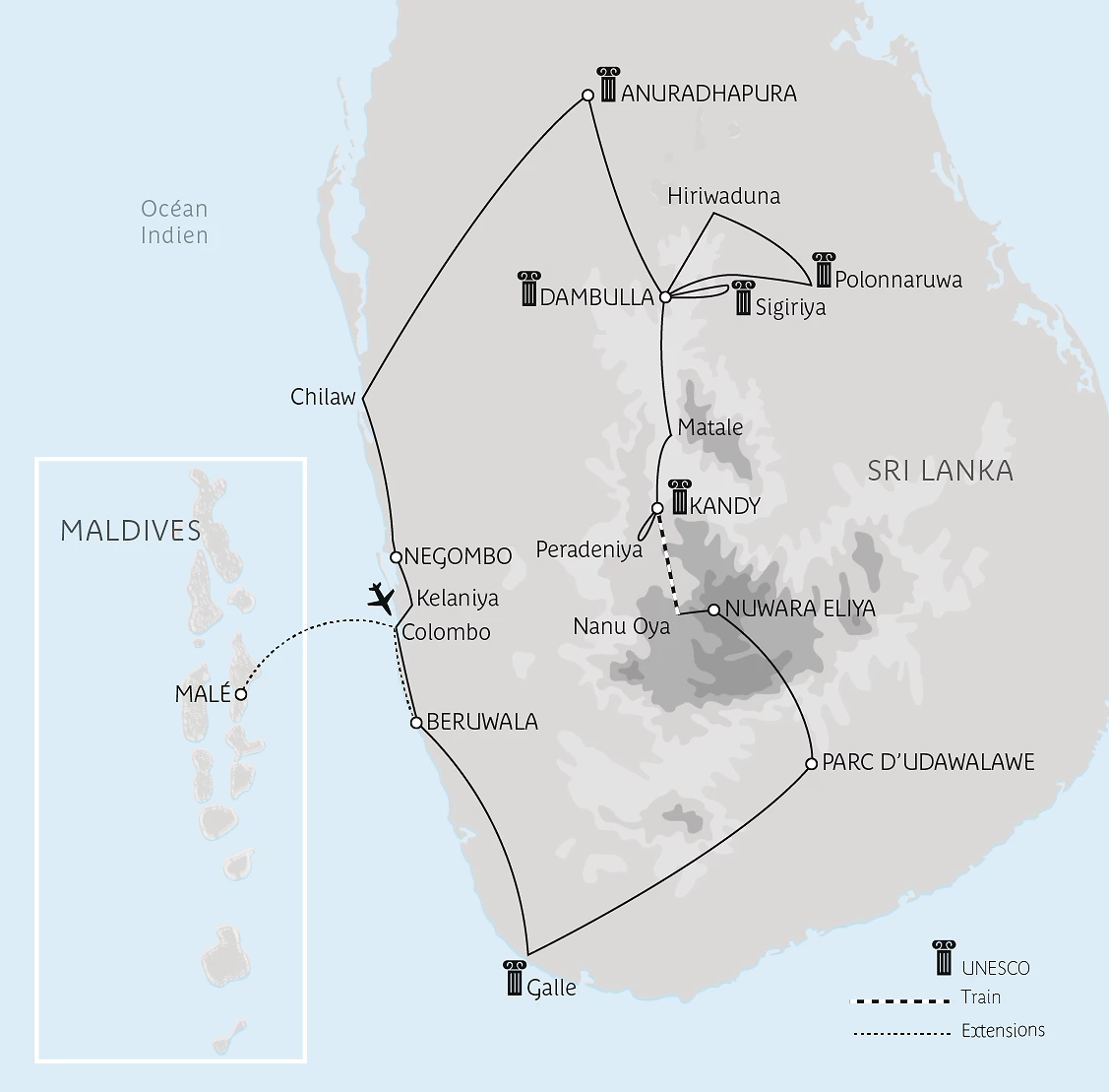 Carte Grandeur du Serendib en privé