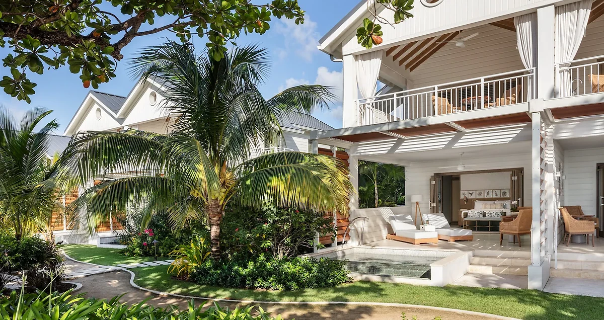 Vue extérieure des chambres, Sandals Halcyon Beach, Sainte-Lucie