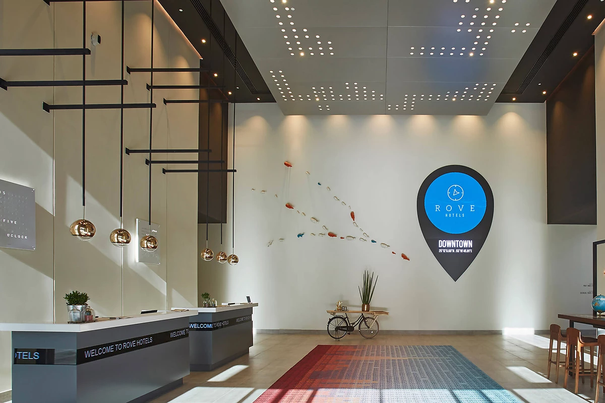 Réception, Rove Downtown, Dubaï, Émirats arabes unis