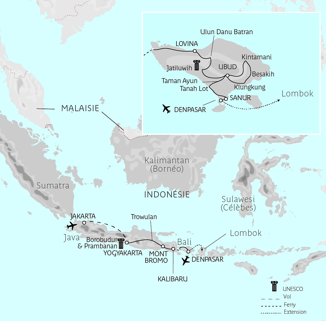 Carte Divine Indonésie