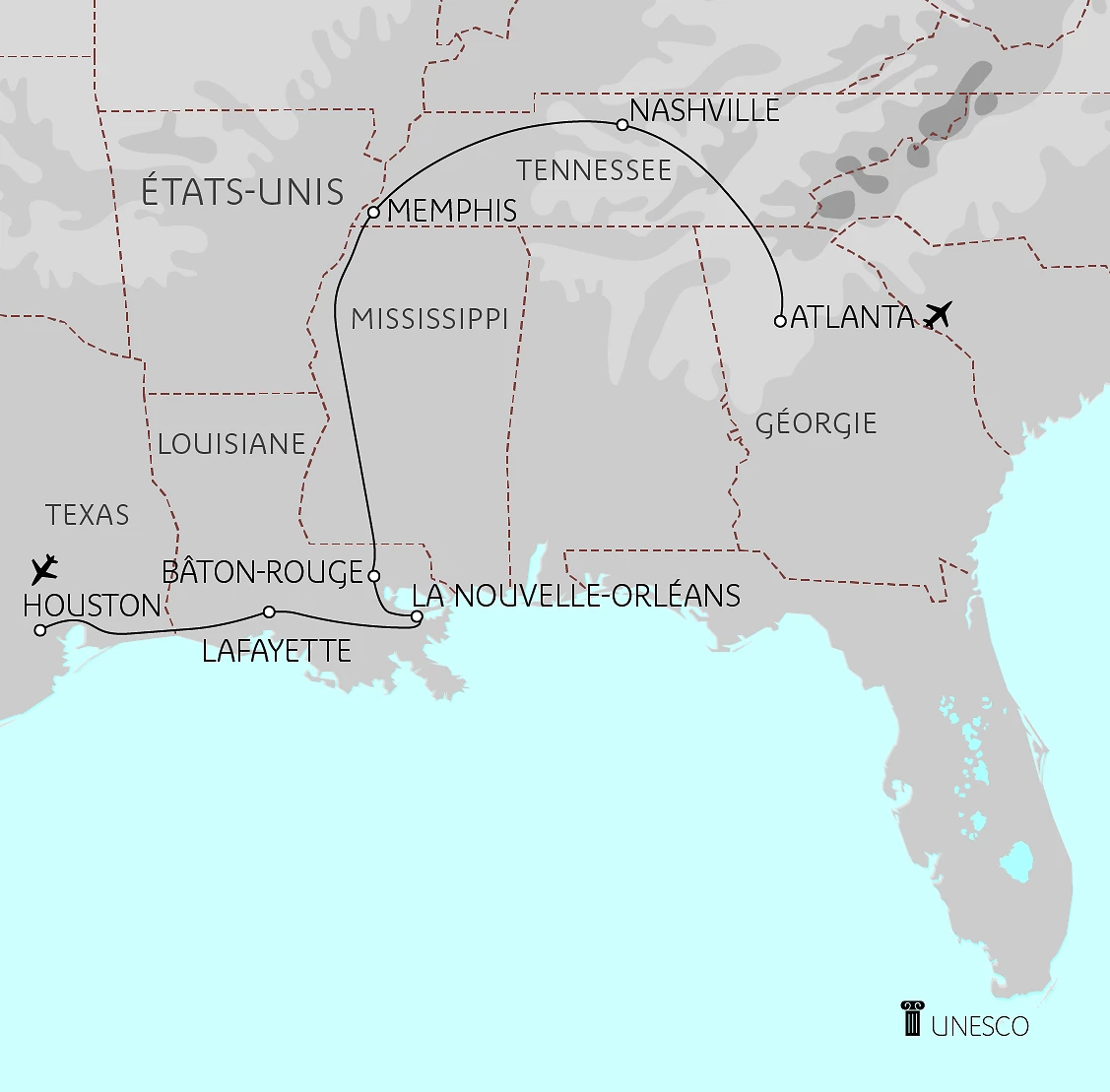 Carte Sensations du Sud
