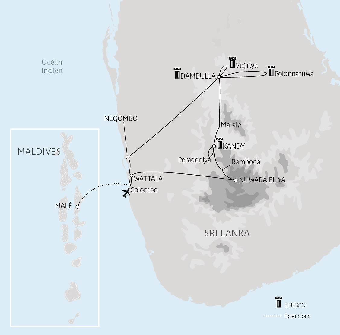 Carte En pays cinghalais en privé