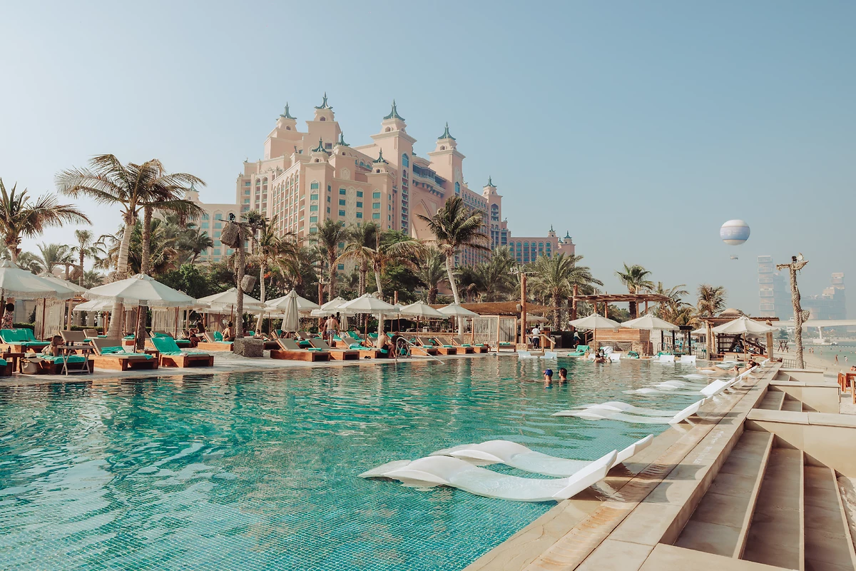 Piscine White Beach, Atlantis The Palm, Dubaï