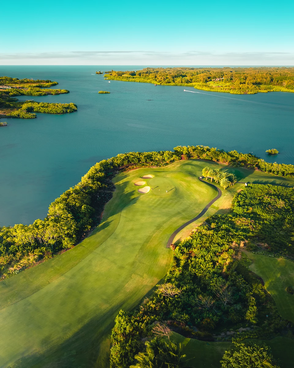 Vue aérienne du terrain de golf, Anahita Golf & Spa Resort Mauritius