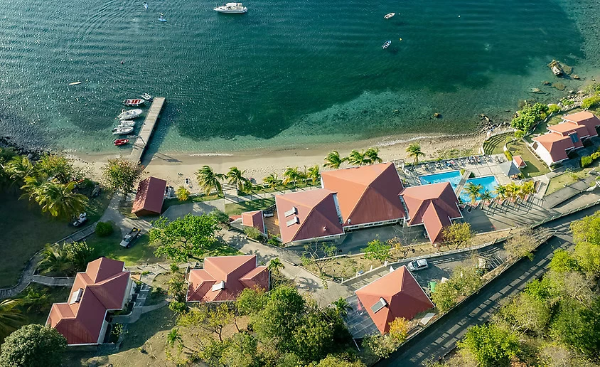 Vue sur l'hôtel, Hôtel le Bois Joli, Guadeloupe