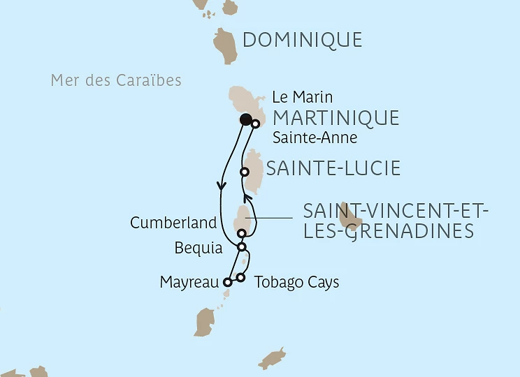 Carte Dream Grenadines